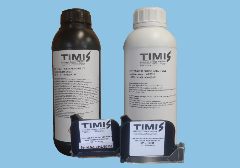 Encre de marquage pour imprimante haute définition TIMIS Marquage Codage Industriel